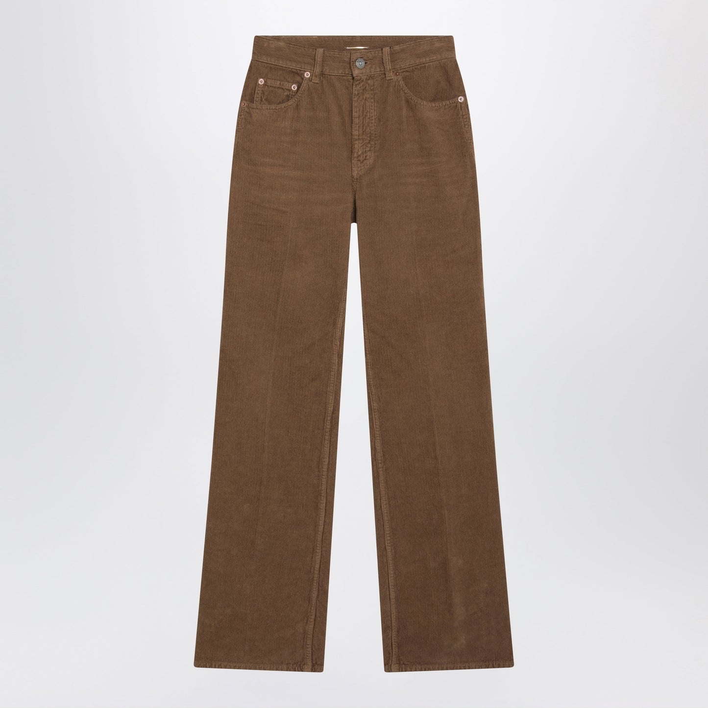Saint Laurent 1970S Fall Leaf Corduroy Trousers Women SAINT LAURENT