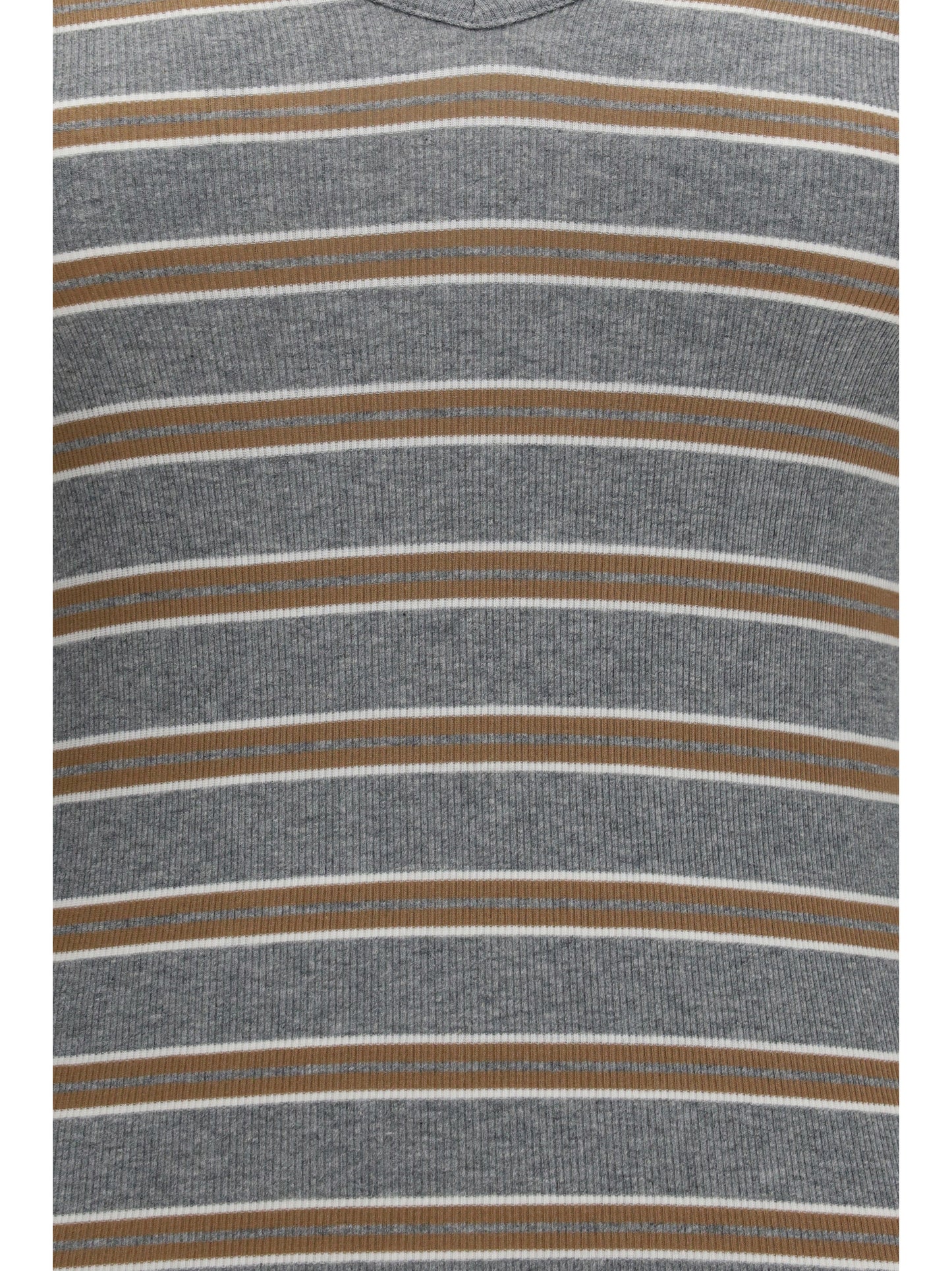 Ganni Women Ribbed V-Neck Long-Sleeve T-Shirt GANNI