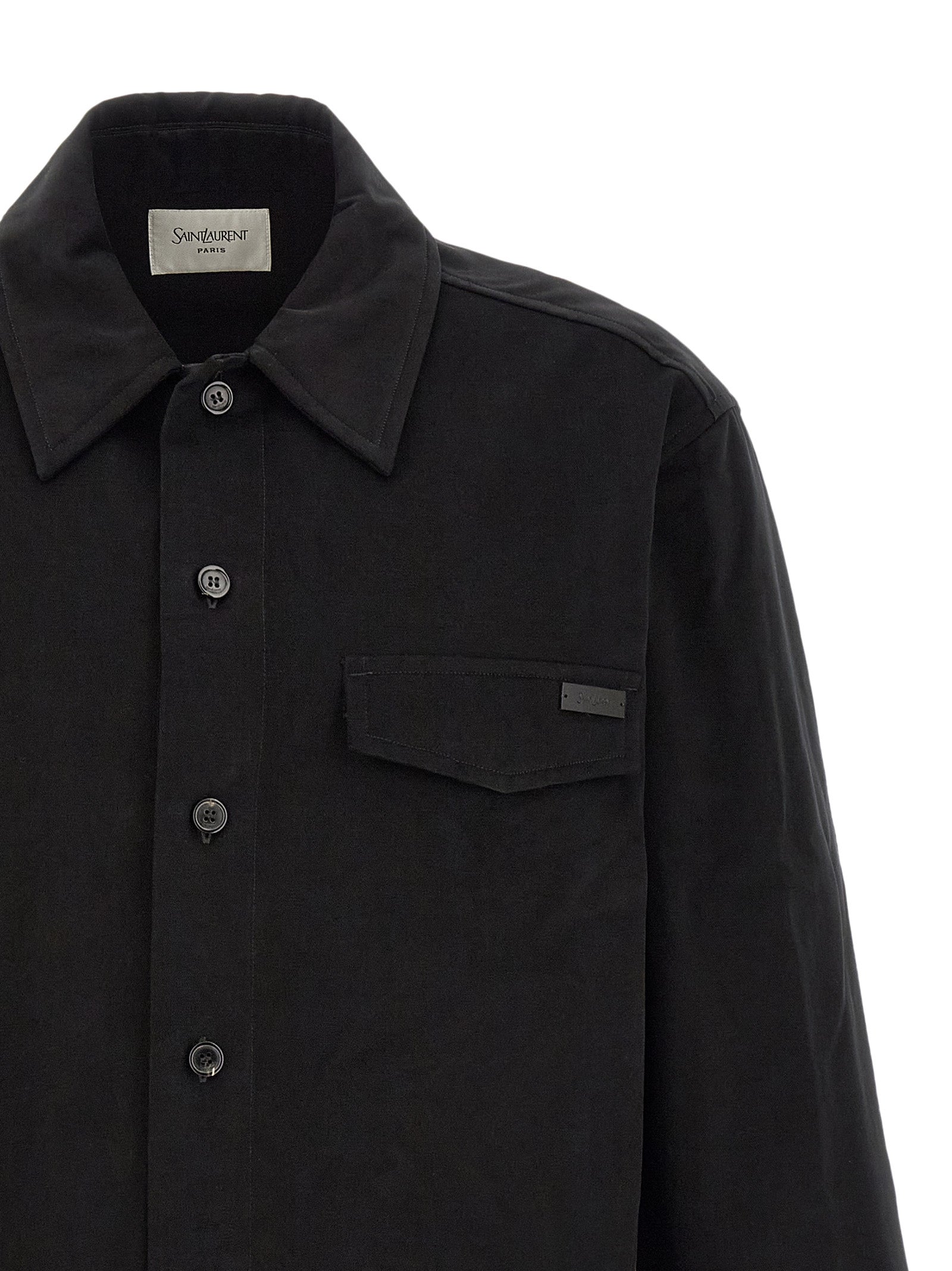 Saint Laurent Men Cotton Overshirt SAINT LAURENT