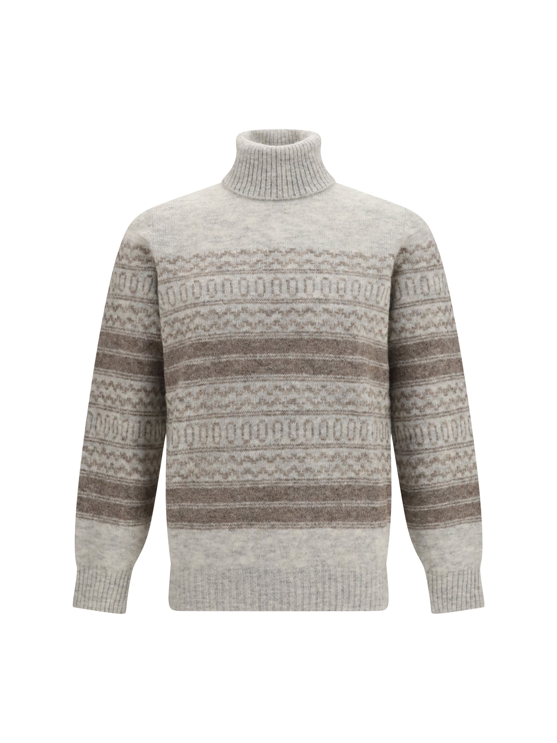 Brunello Cucinelli Men Fair Isle Knit Turtleneck Sweater BRUNELLO CUCINELLI