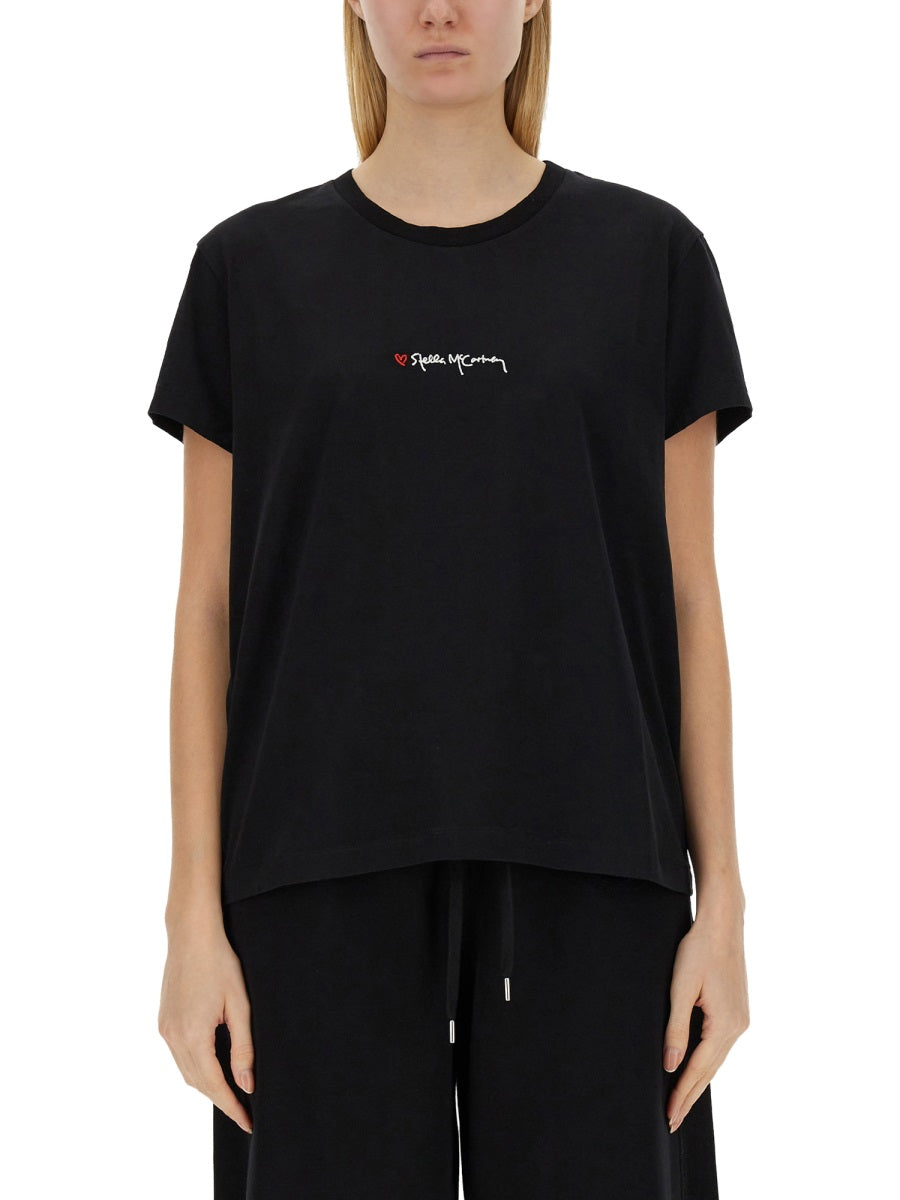 Stella Mccartney Women T-Shirt With Logo STELLA MCCARTNEY
