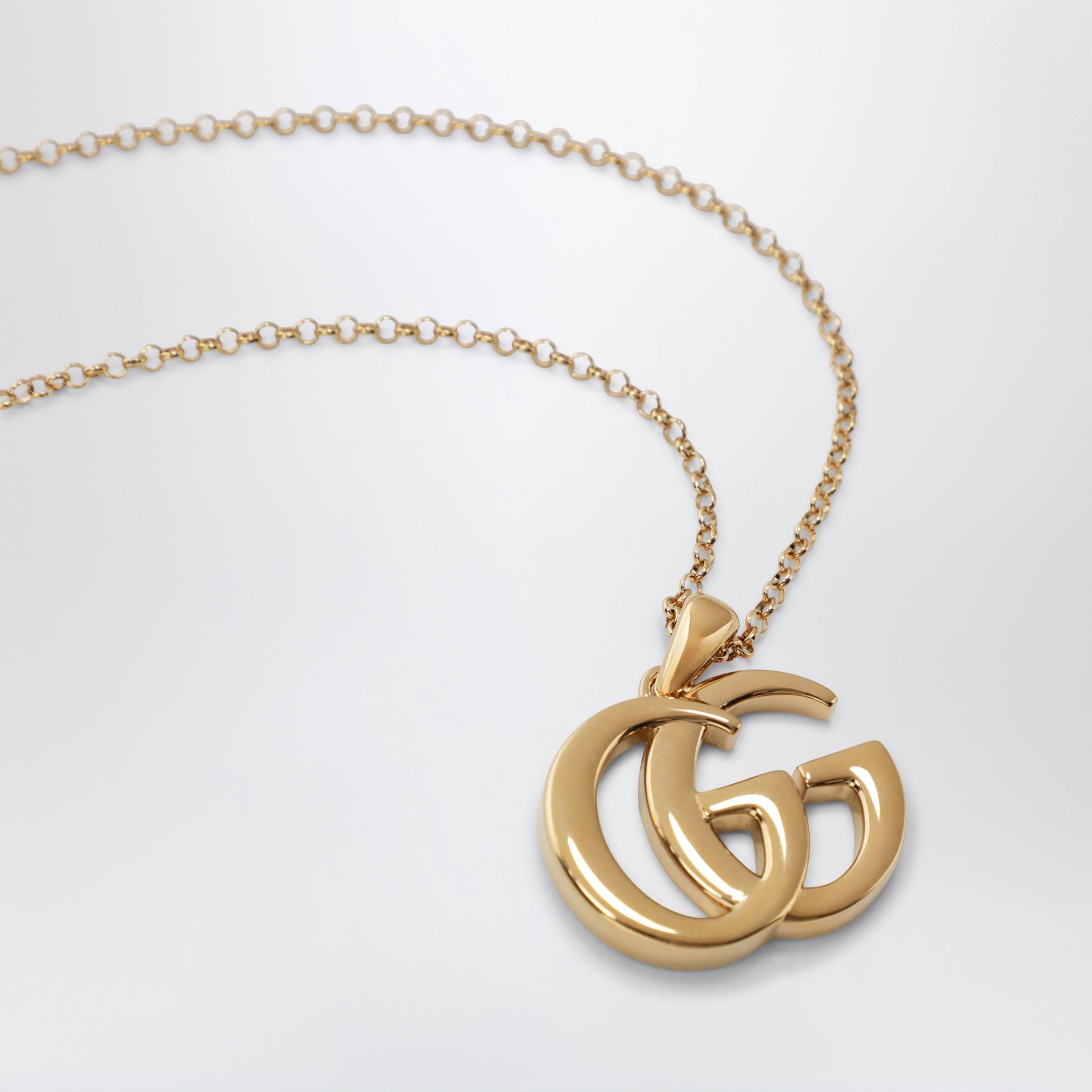 Gucci Gg Marmont Necklace With Gold-Tone Double G Pendant Women GUCCI