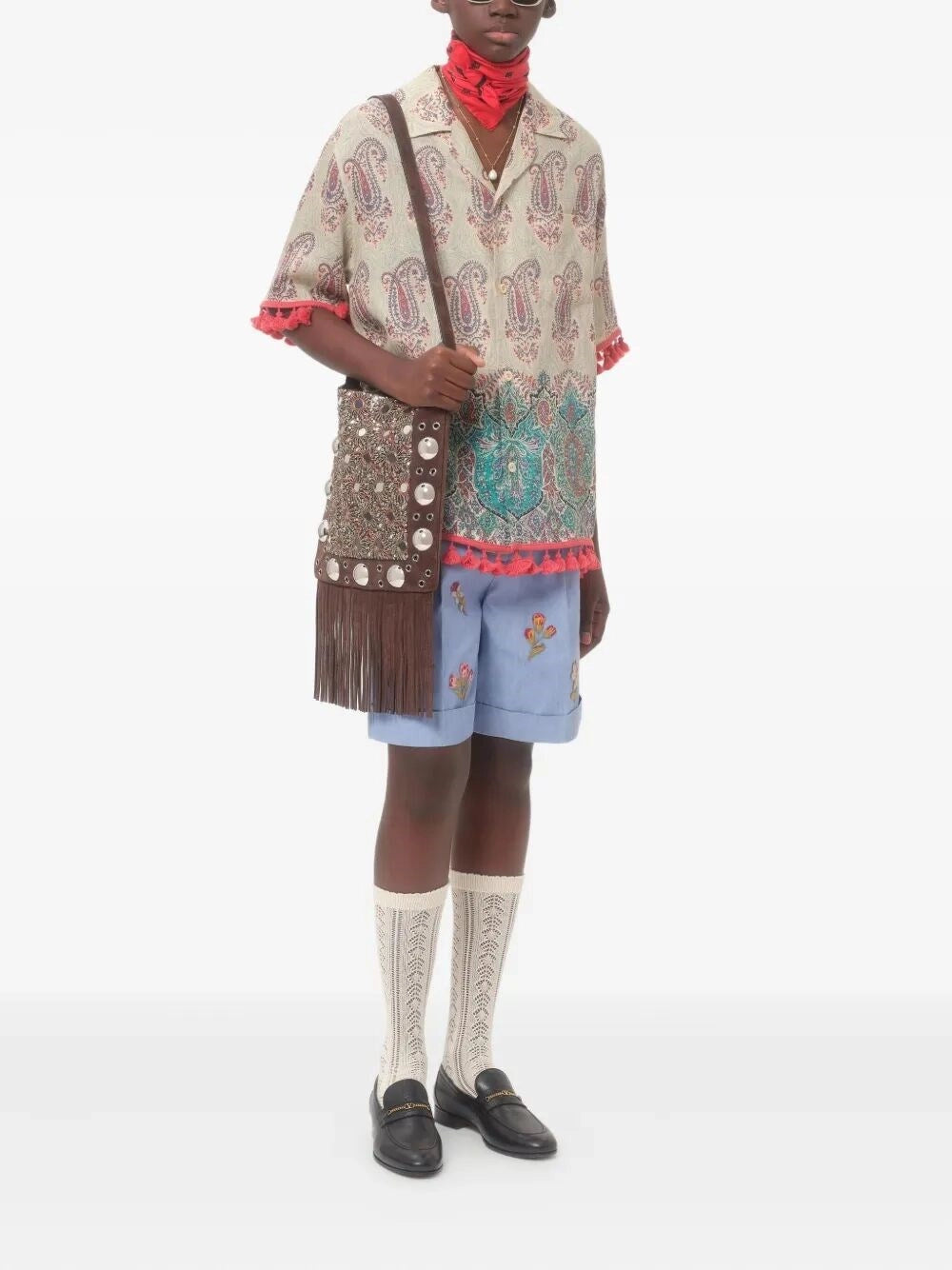 Valentino Garavani Men `Voyage Imaginaire` Bowling Shirt VALENTINO GARAVANI