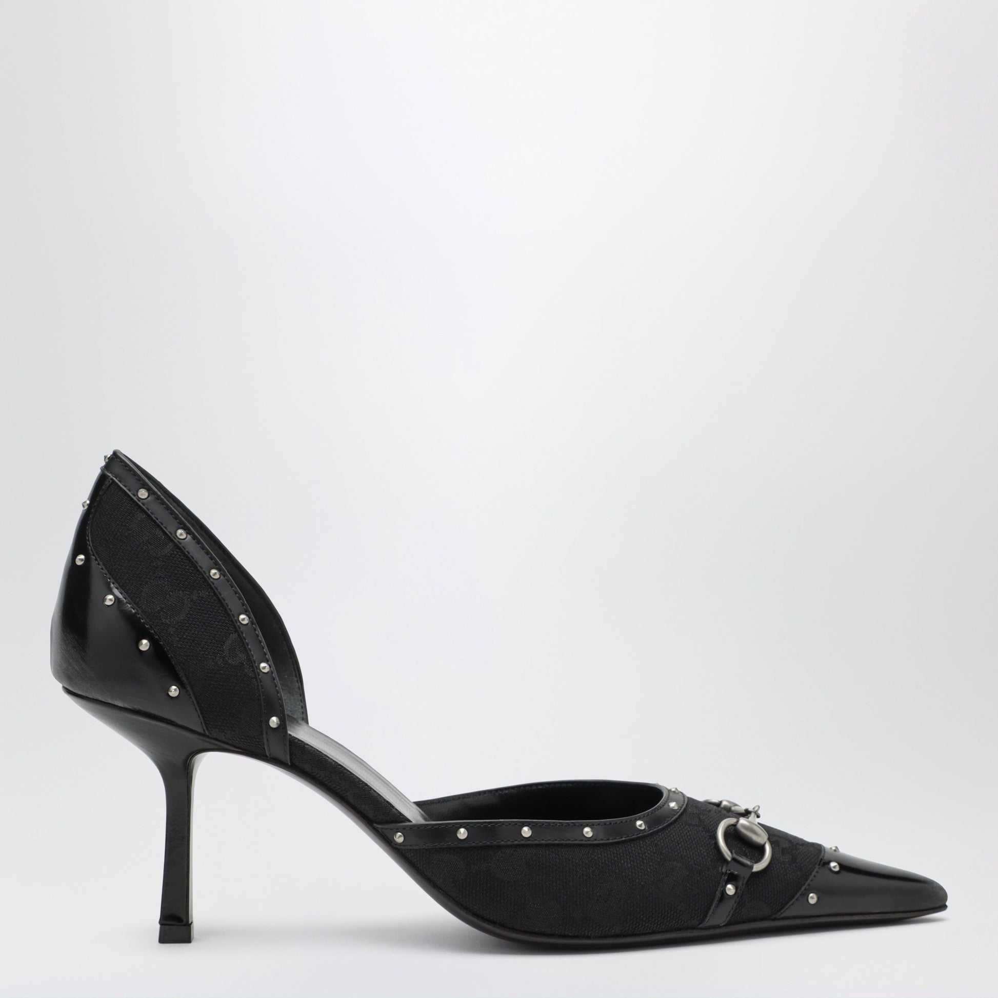 Gucci Savoy Black Gg Fabric Pumps Women GUCCI