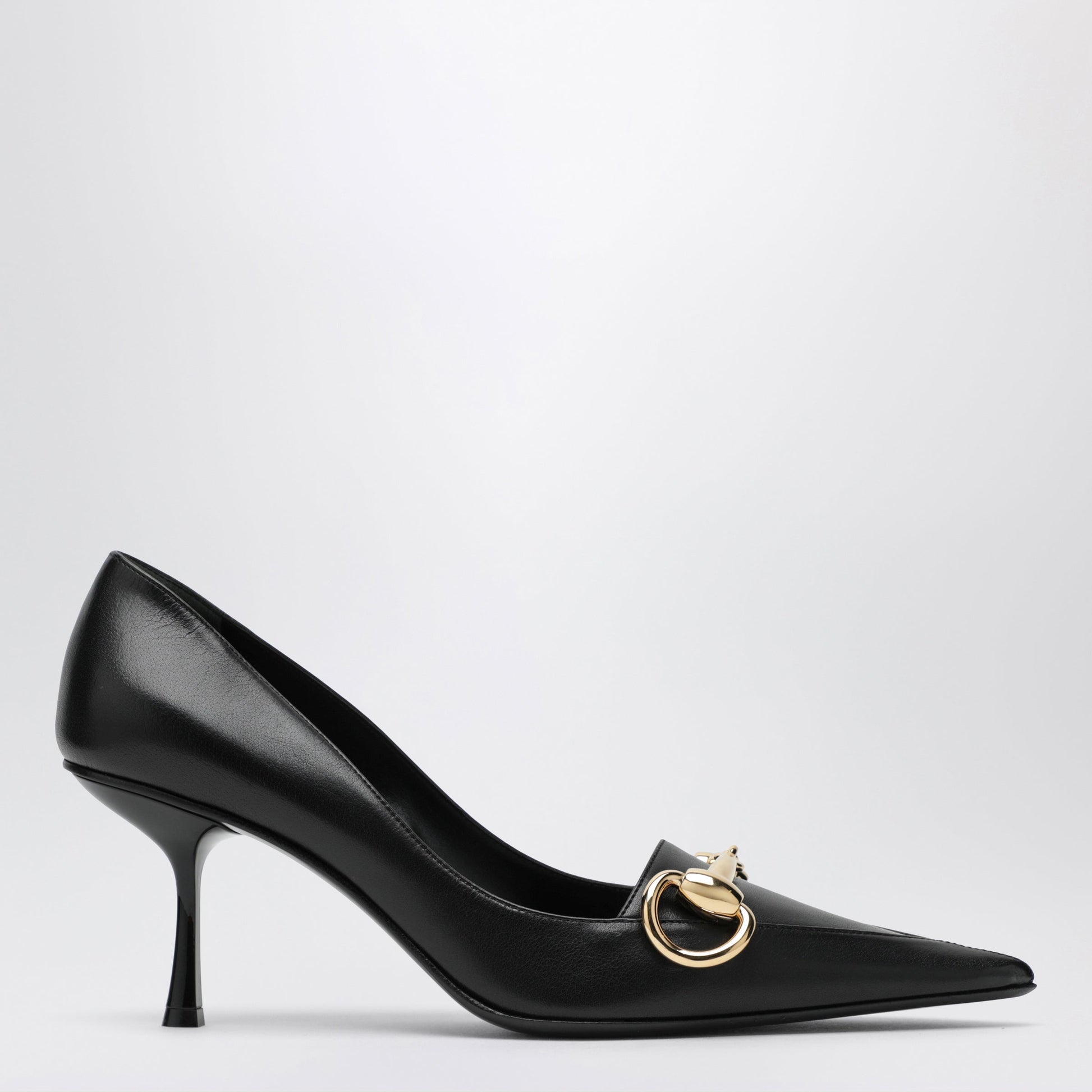 Gucci Boulevard Pumps In Glossy Leather, Black Women GUCCI