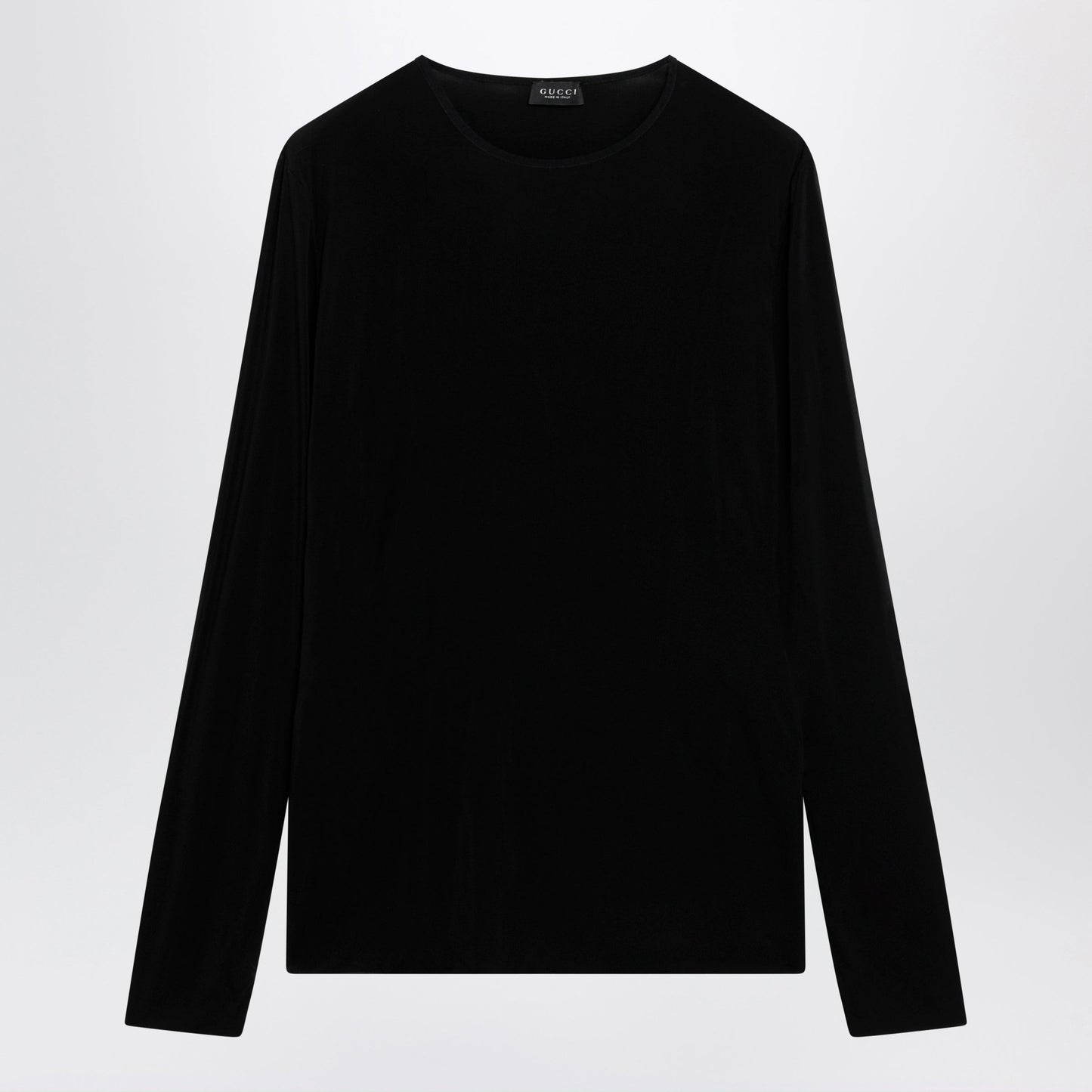 Gucci Black Crew-Neck Knit In Viscose Blend Men GUCCI