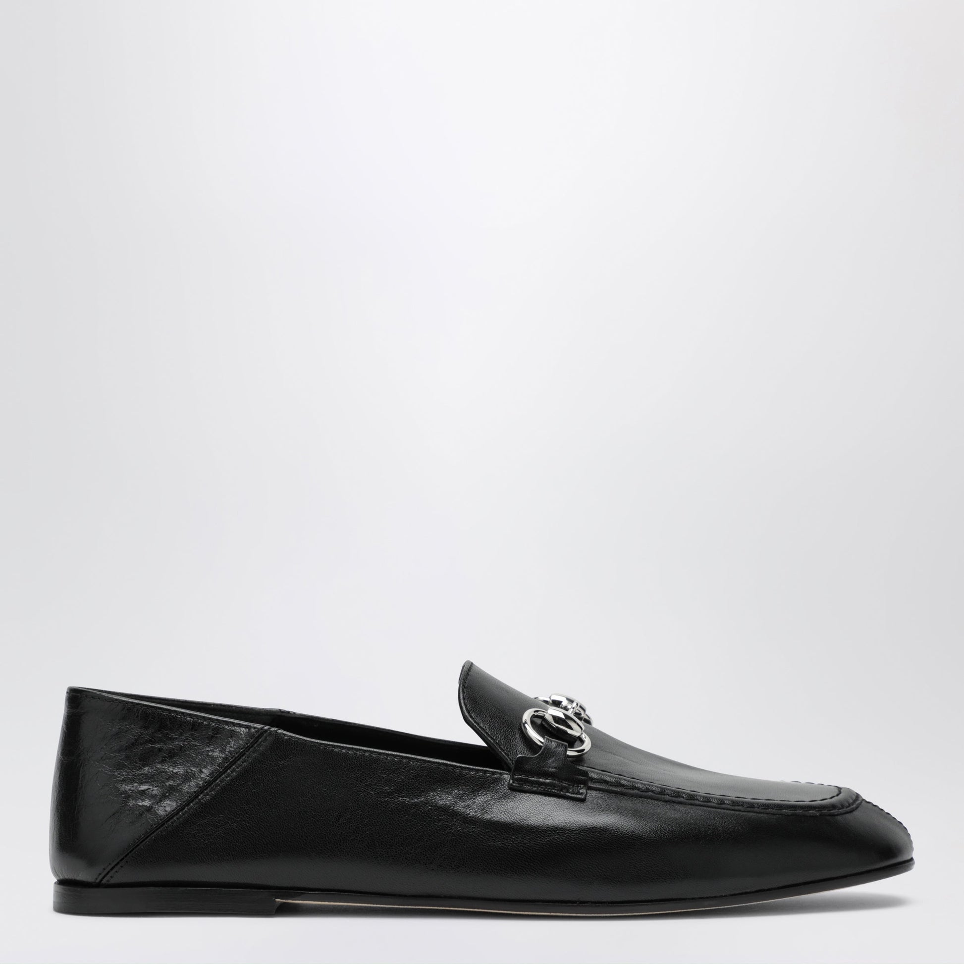 Gucci Jordaan Soft Horsebit Leather Loafers In Black Women GUCCI