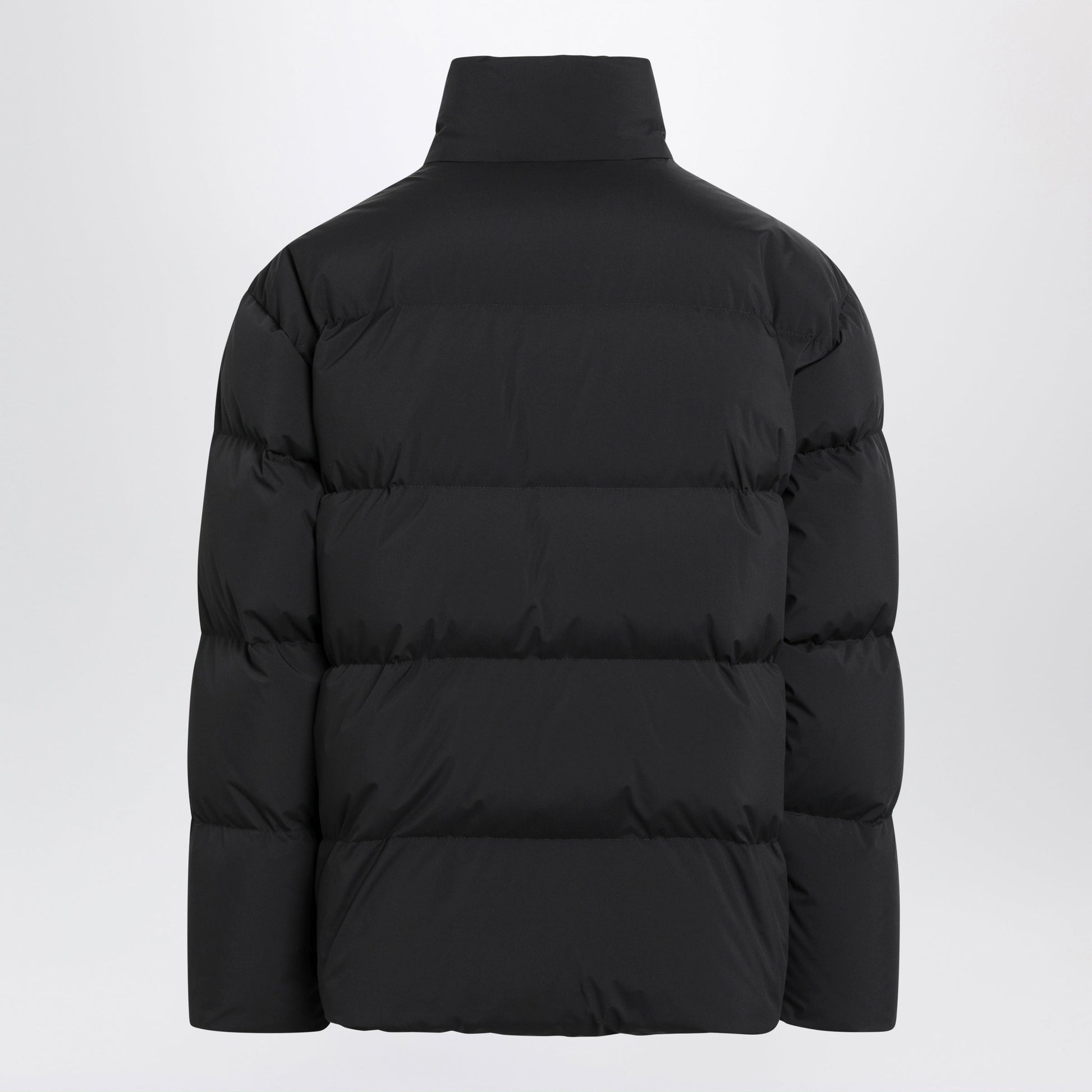 Saint Laurent Black Quilted High-Neck Jacket Men SAINT LAURENT