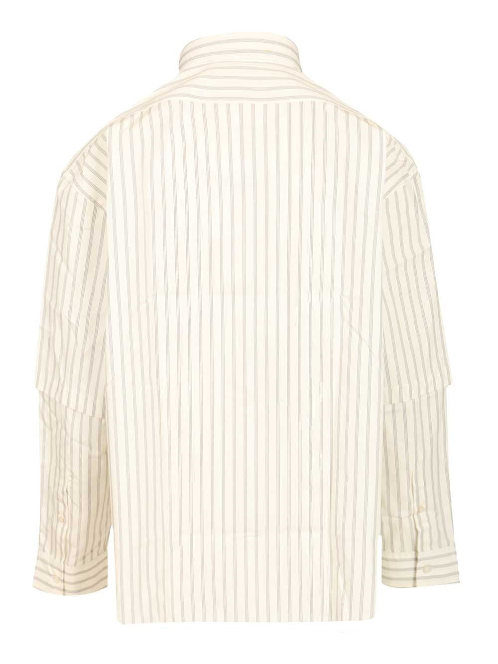 Acne Studios Men Striped Poplin Shirt ACNE STUDIOS