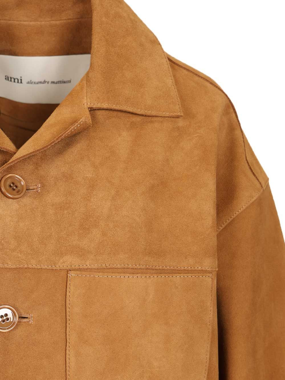 Ami Women Suede Overshirt AMI PARIS