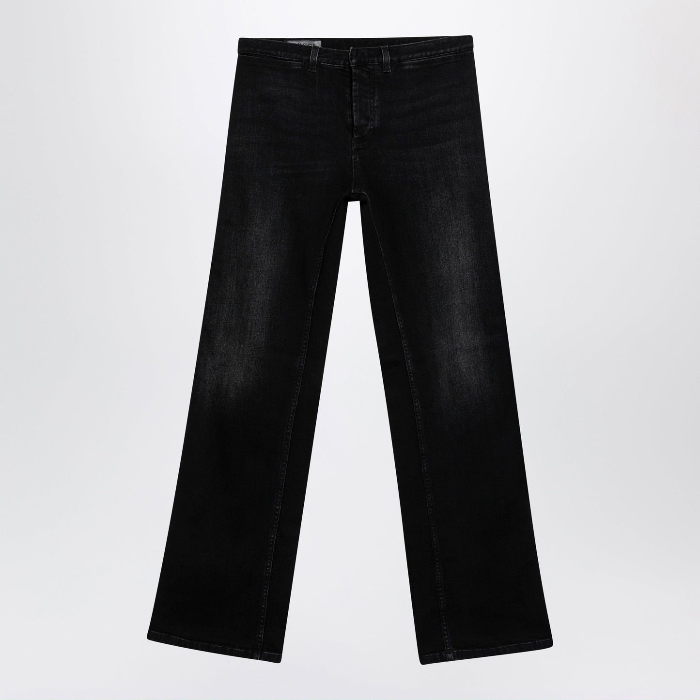Gucci Low-Rise Cotton Denim Jeans With Web Tape In Black Men GUCCI