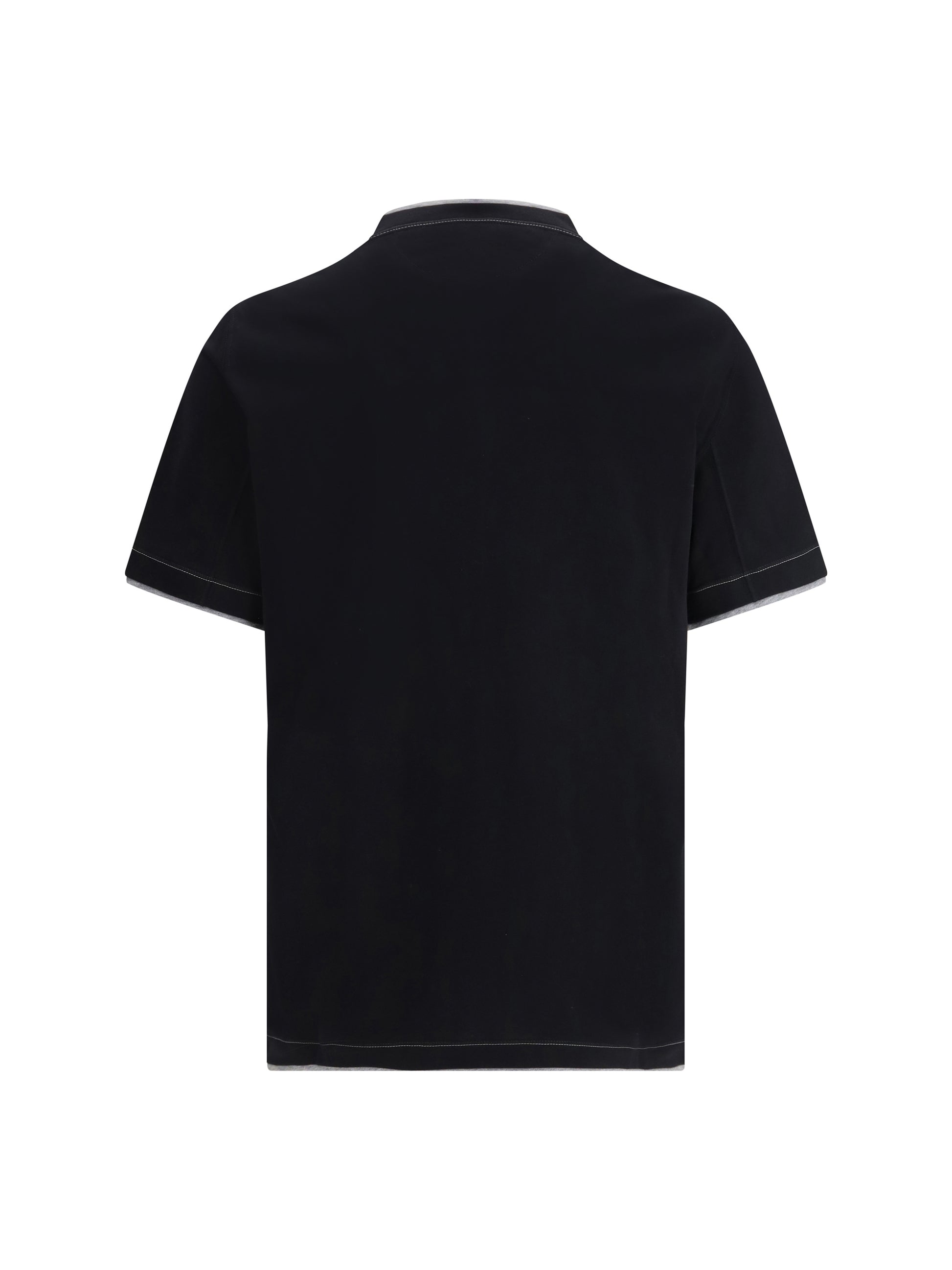 Brunello Cucinelli Men T-Shirt In Cotton With A Logo BRUNELLO CUCINELLI