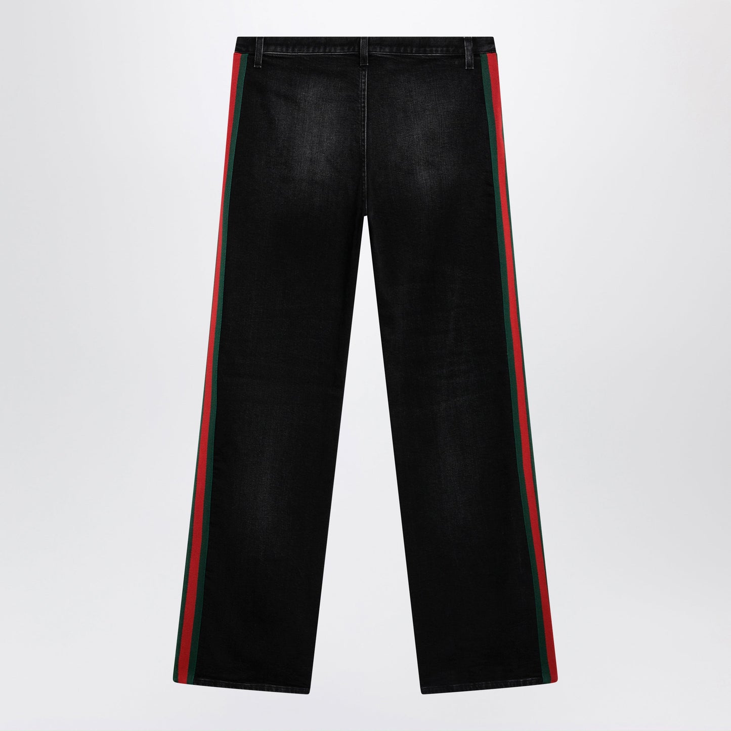 Gucci Straight-Leg Stretch Cotton Denim Jeans In Black Women GUCCI