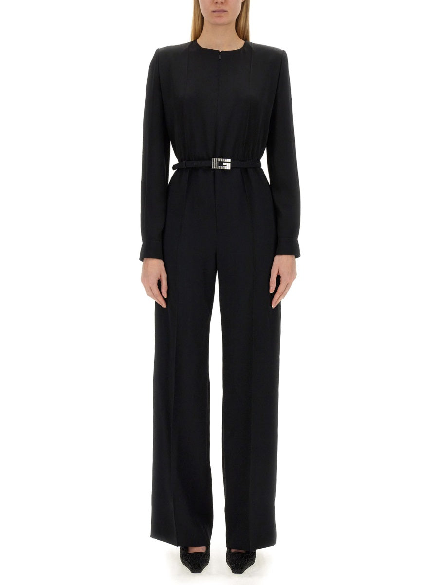 Gucci Women Viscose Jumpsuit With Belt GUCCI