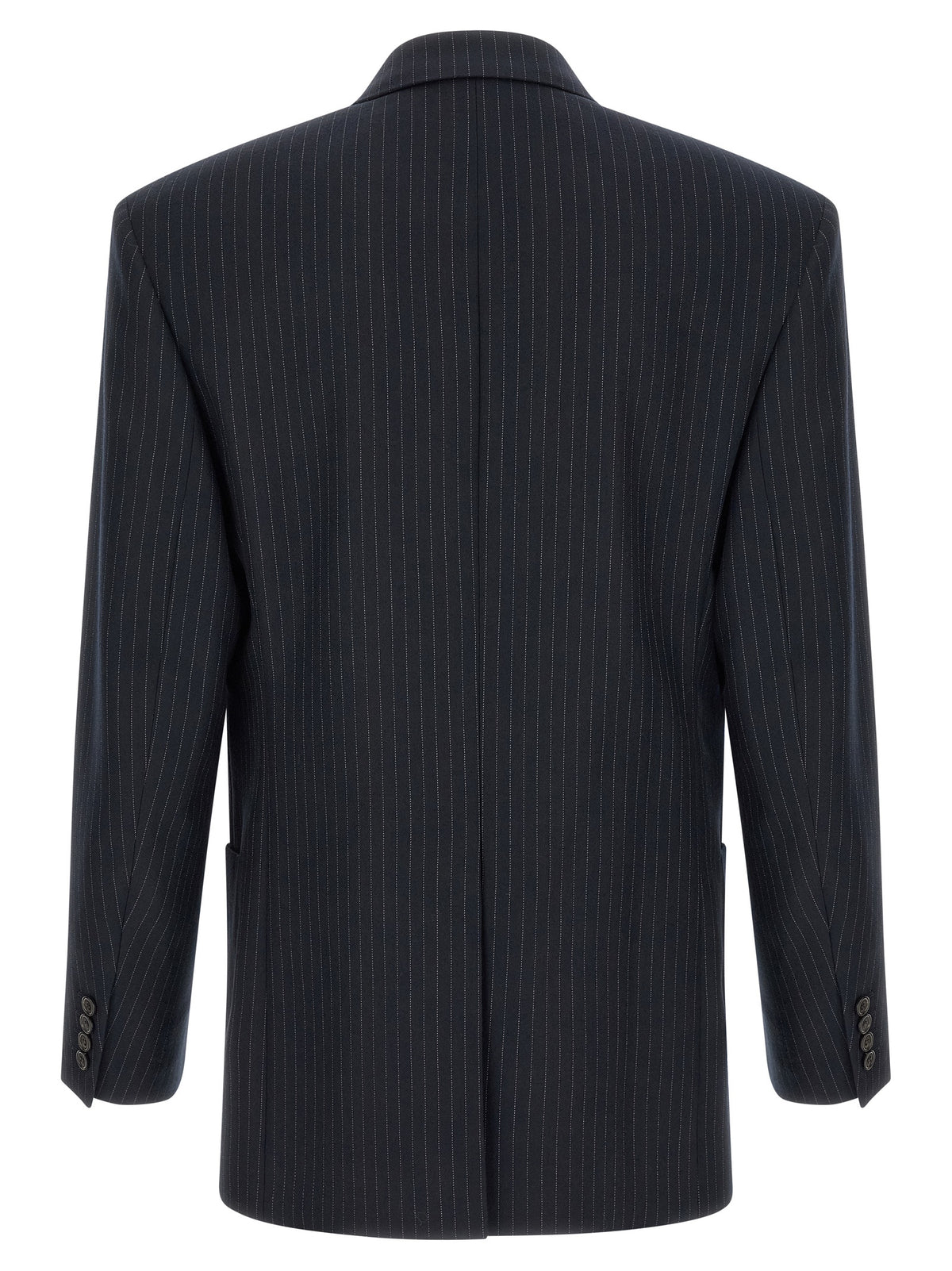 Saint Laurent Men Pinstriped Double-Breasted Blazer SAINT LAURENT