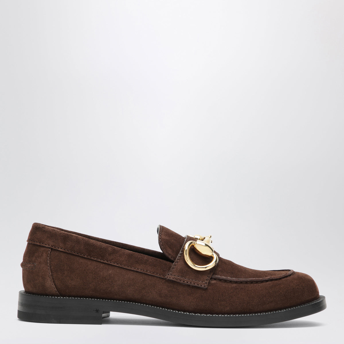 Gucci Boulevard Brown Suede Moccasin Women GUCCI
