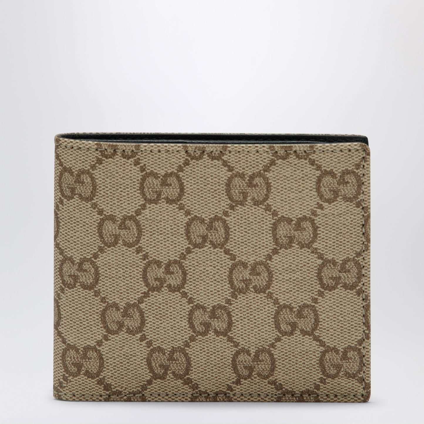 Gucci Beige Sand Gg Canvas Essence Classic Bi-Fold Wallet Men GUCCI