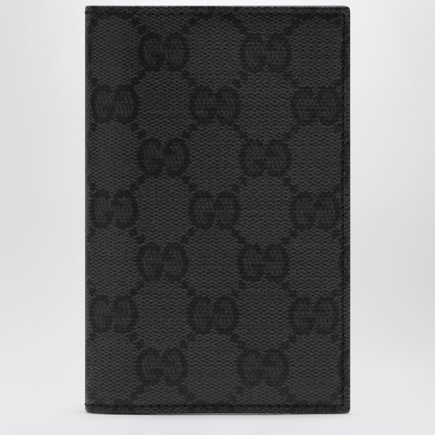 Gucci Essence Classic Card Holder In Black Gg Fabric Men GUCCI