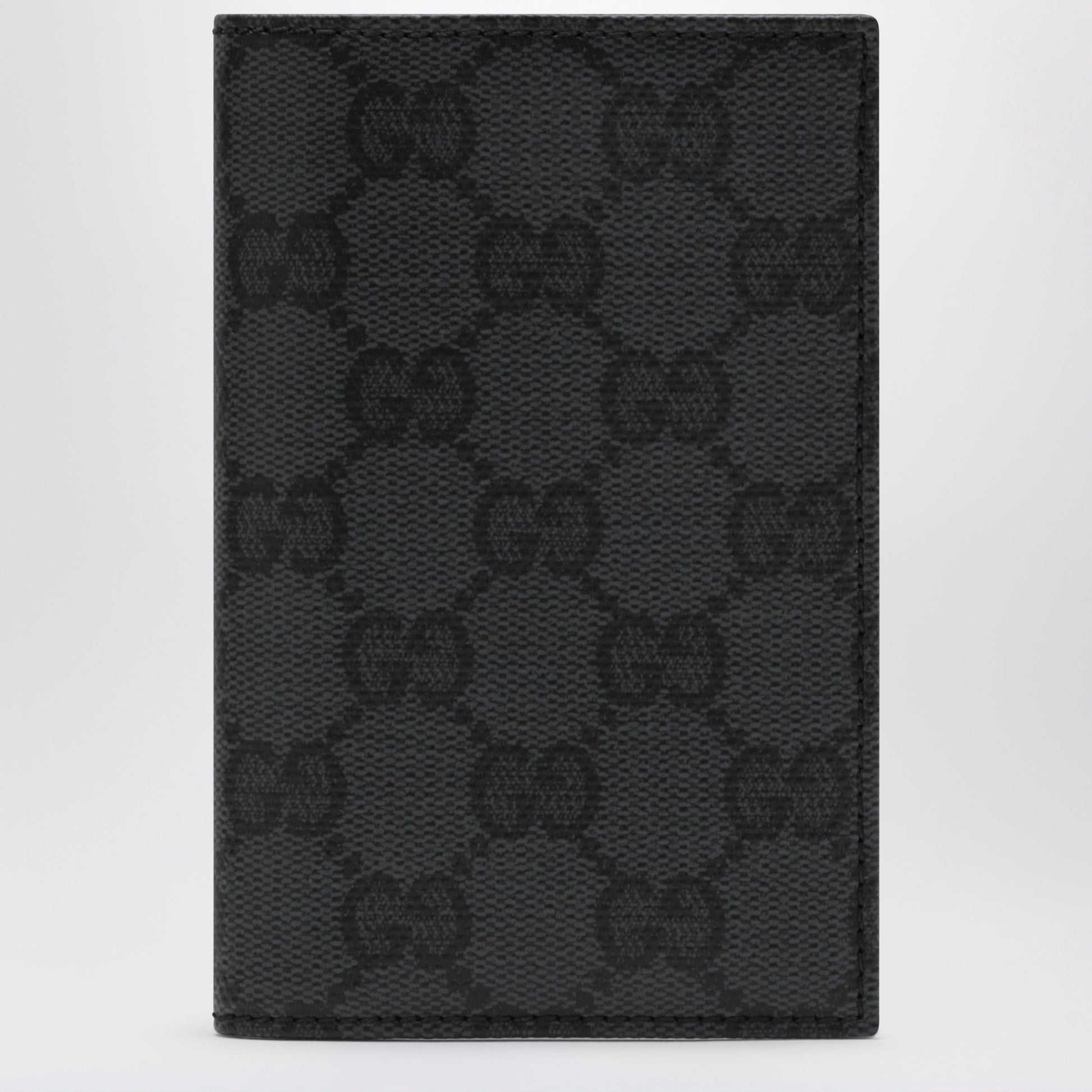 Gucci Essence Classic Card Holder In Black Gg Fabric Men GUCCI
