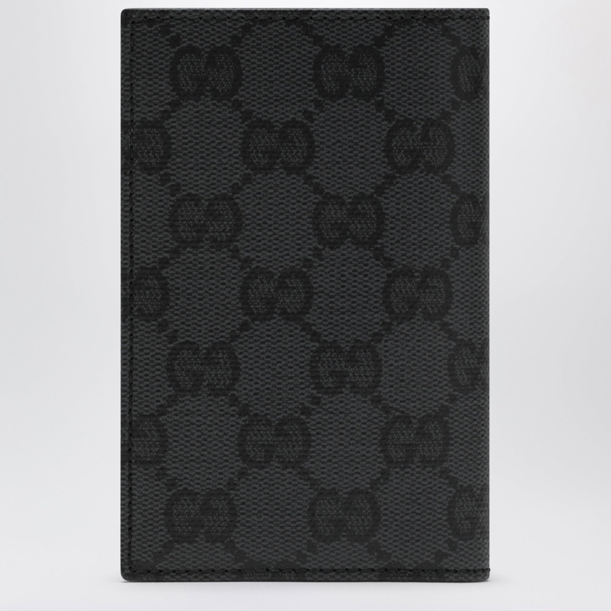 Gucci Essence Classic Card Holder In Black Gg Fabric Men GUCCI