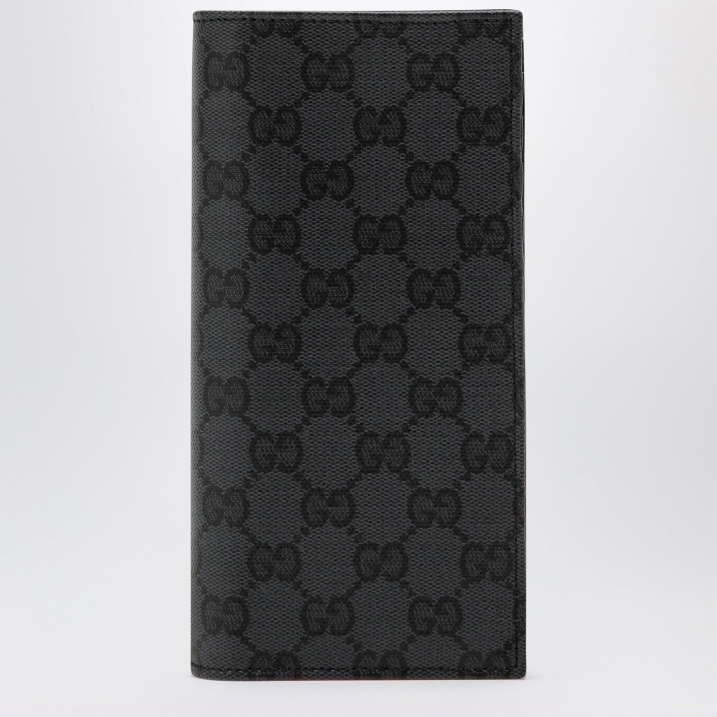 Gucci Essence Classic Long Wallet In Black Gg Fabric Men GUCCI