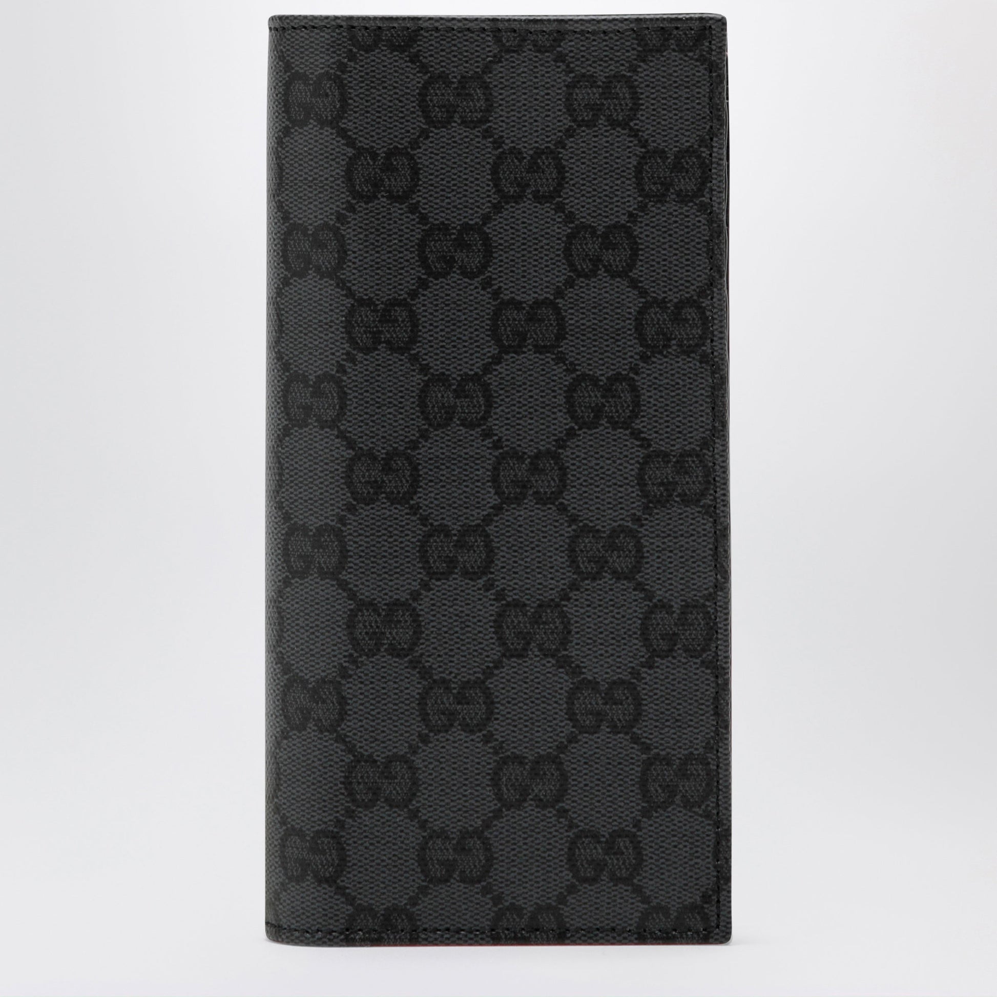 Gucci Essence Classic Long Wallet In Black Gg Fabric Men GUCCI