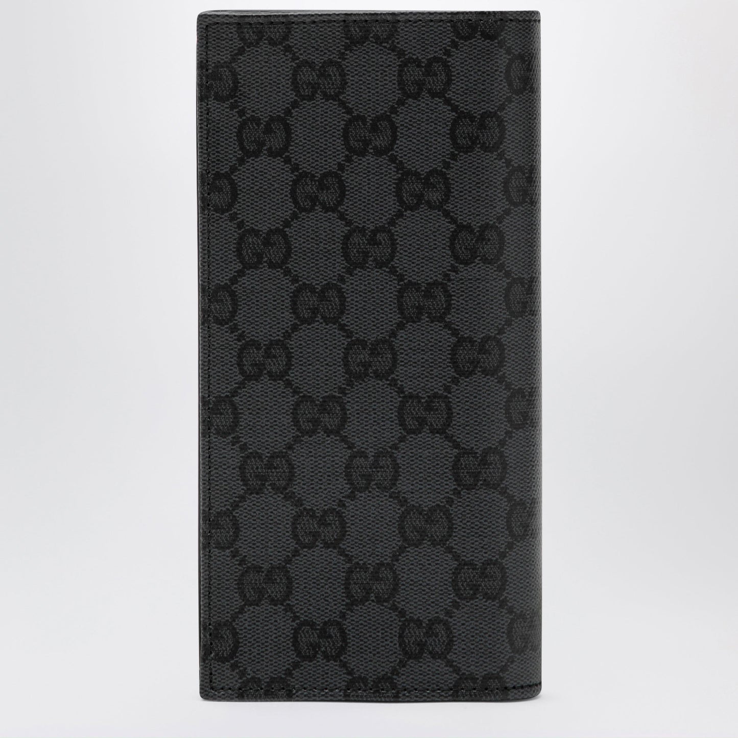 Gucci Essence Classic Long Wallet In Black Gg Fabric Men GUCCI