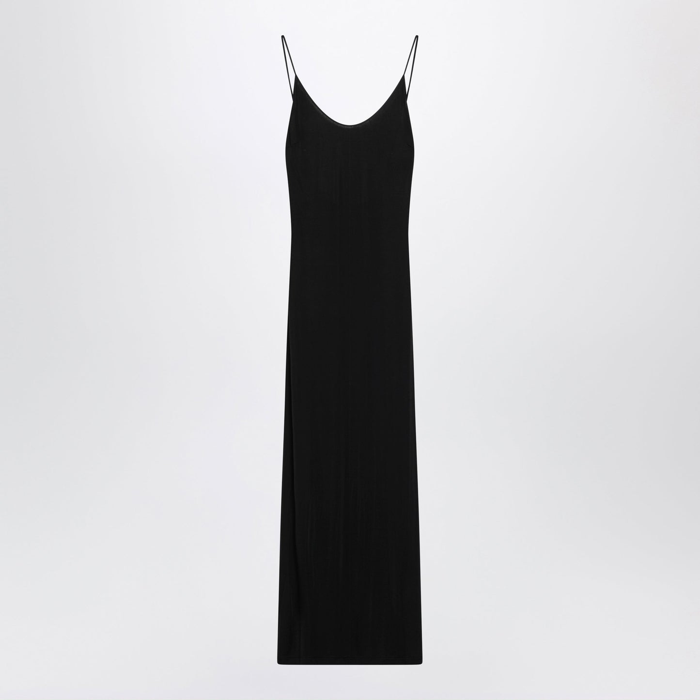 Saint Laurent Backless Black Viscose Maxi Dress Women SAINT LAURENT