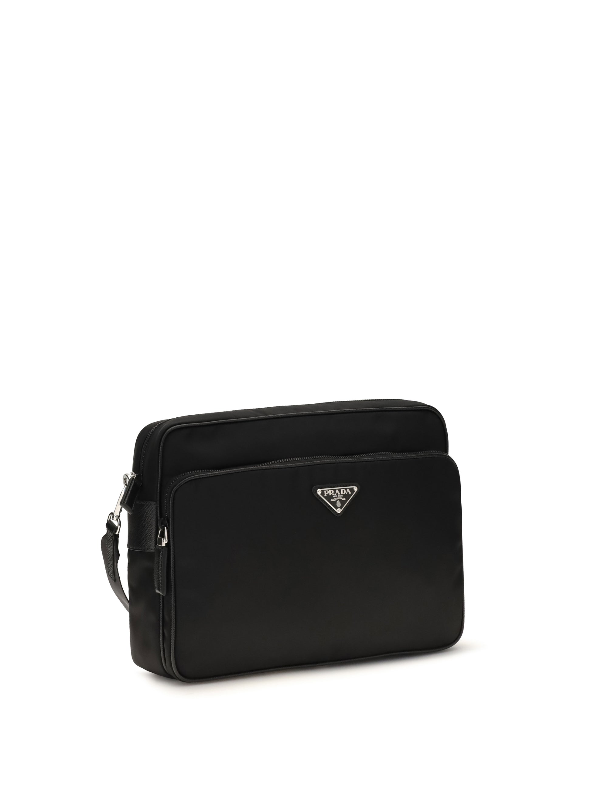 Prada Men Re-Nylon And Leather Shoulder Bag PRADA
