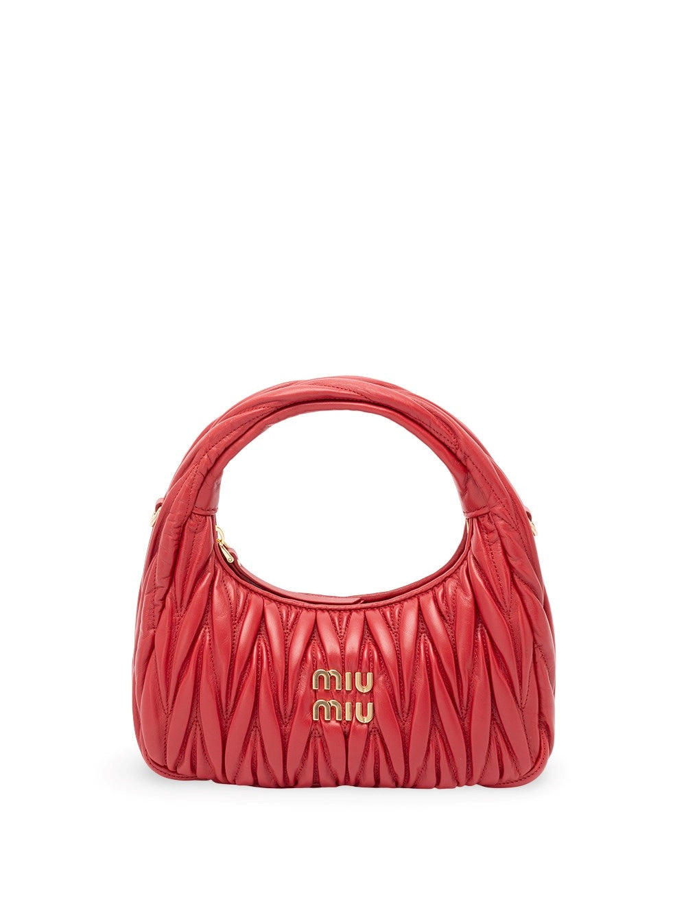 Miu Miu Women `Wander` Matelassé Leather Hobo Bag MIU MIU
