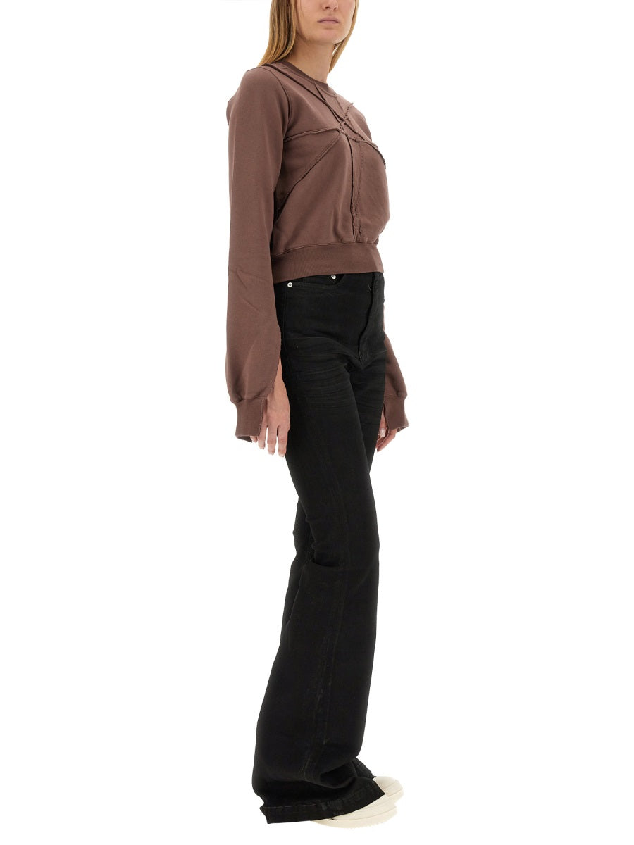 Rick Owens Drkshdw Women Cropped Sweatshirt RICK OWENS