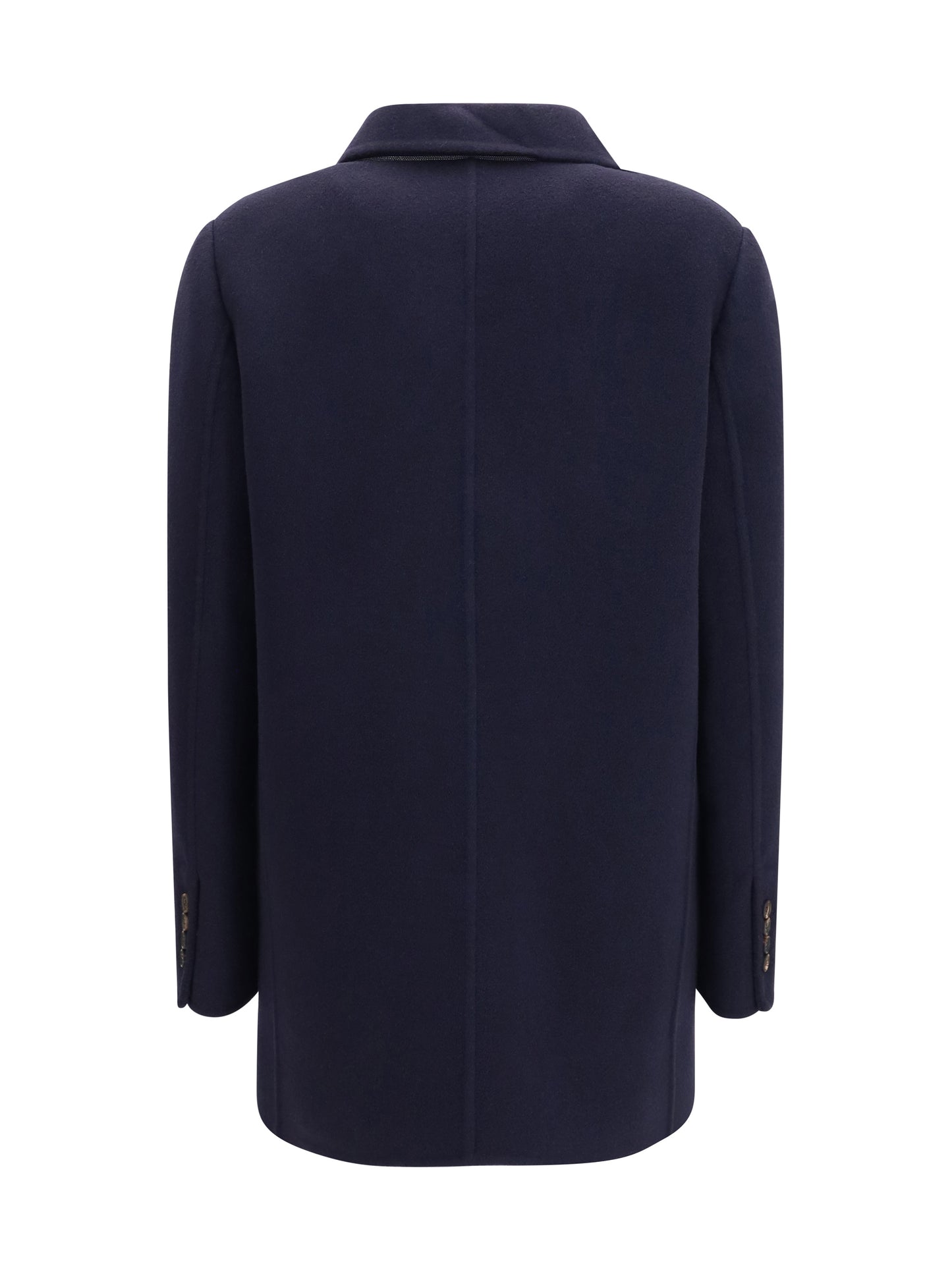 Brunello Cucinelli Women Single-Breasted Wool And Cashmere Jacket BRUNELLO CUCINELLI