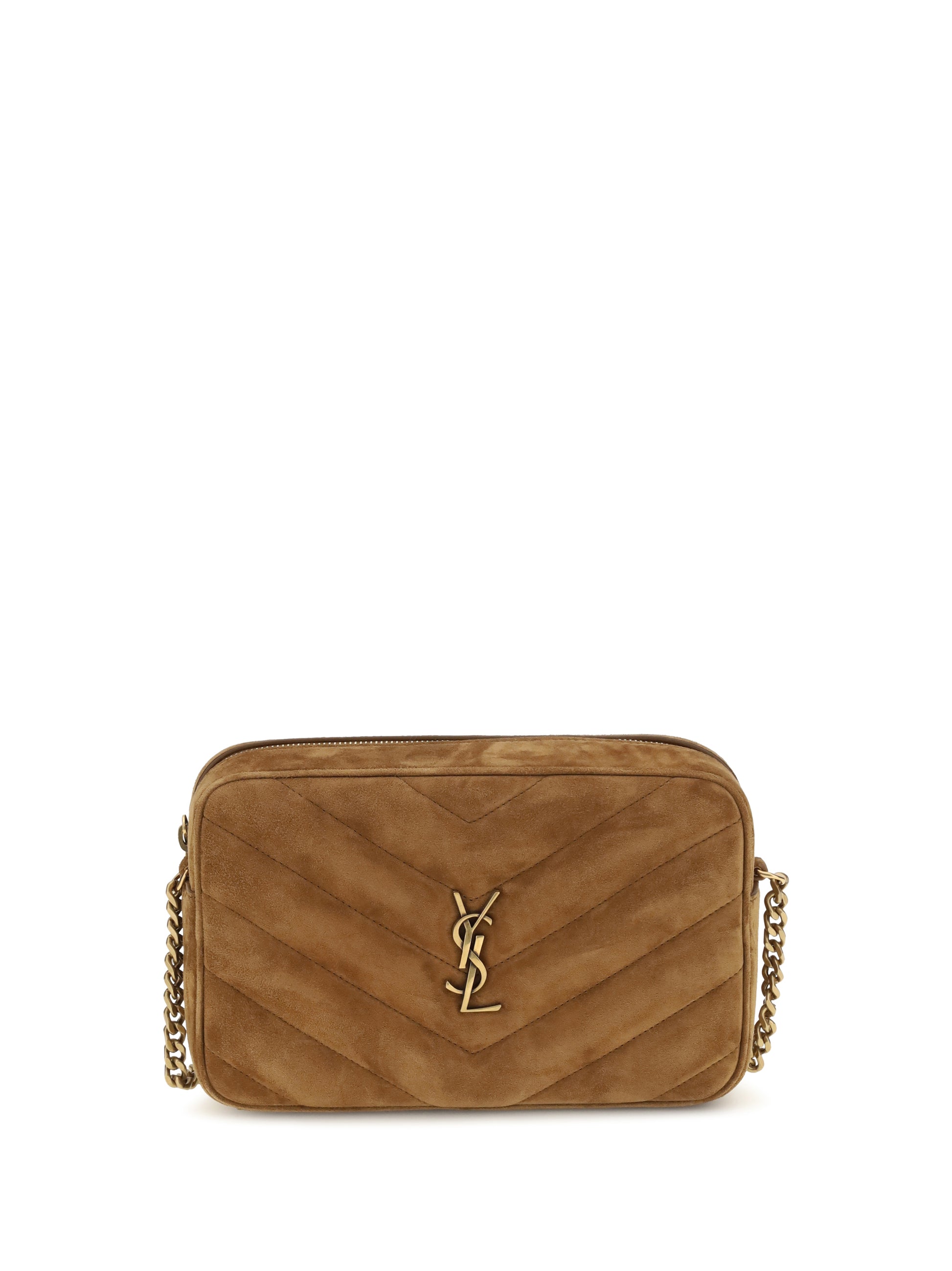Saint Laurent Women Camera Loulou Matelassé Suede Shoulder Bag SAINT LAURENT
