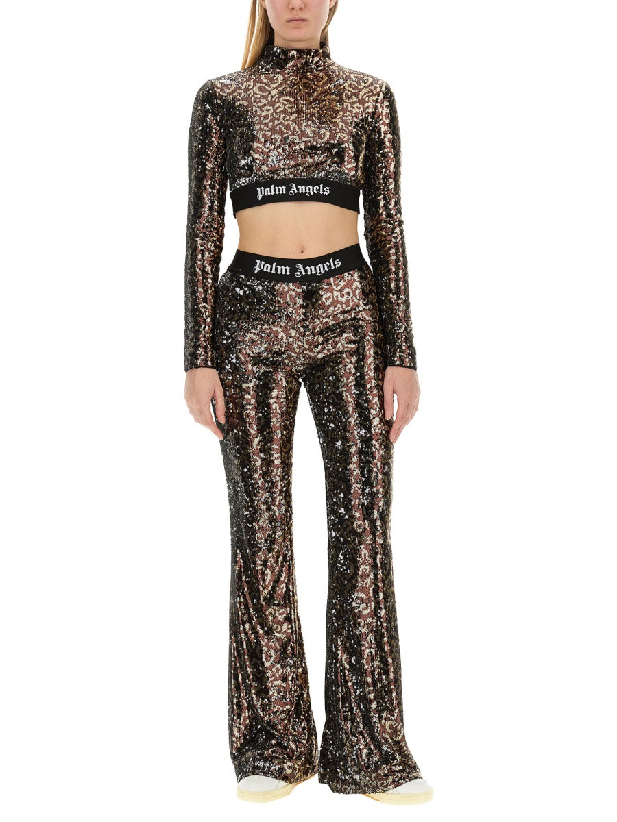 Palm Angels Women Sequined Top PALM ANGELS