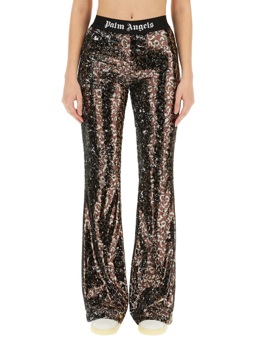Palm Angels Women Flare Fit Pants PALM ANGELS