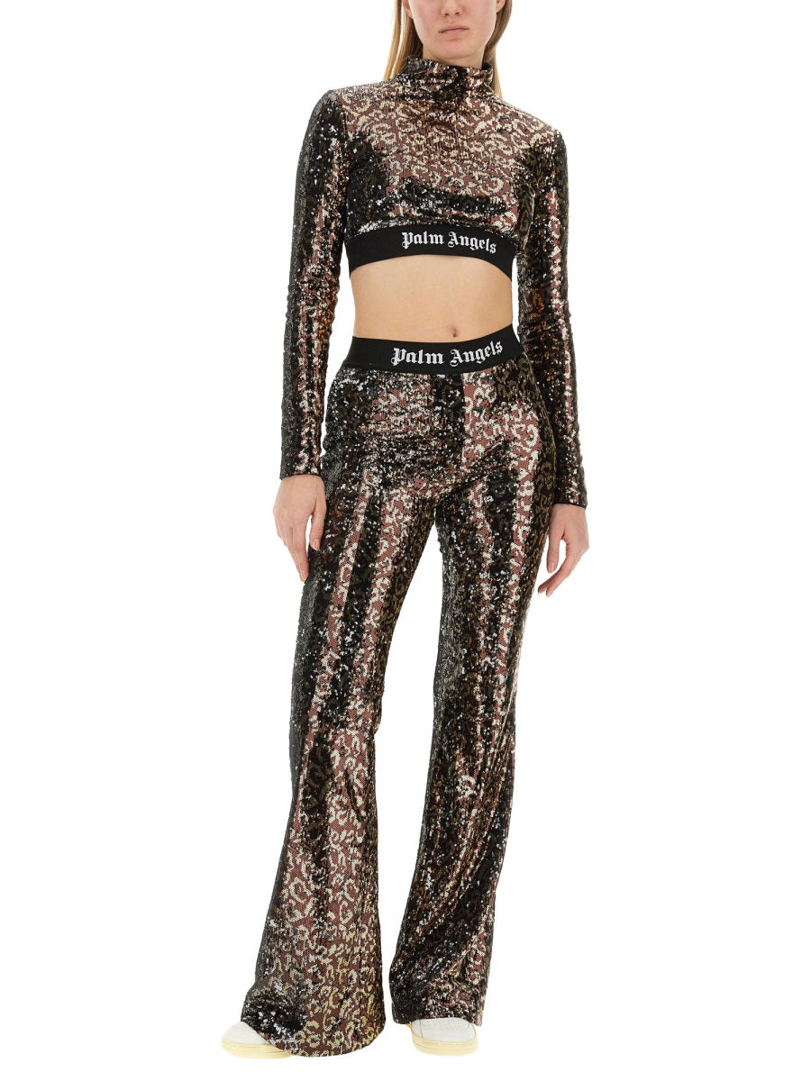 Palm Angels Women Flare Fit Pants PALM ANGELS