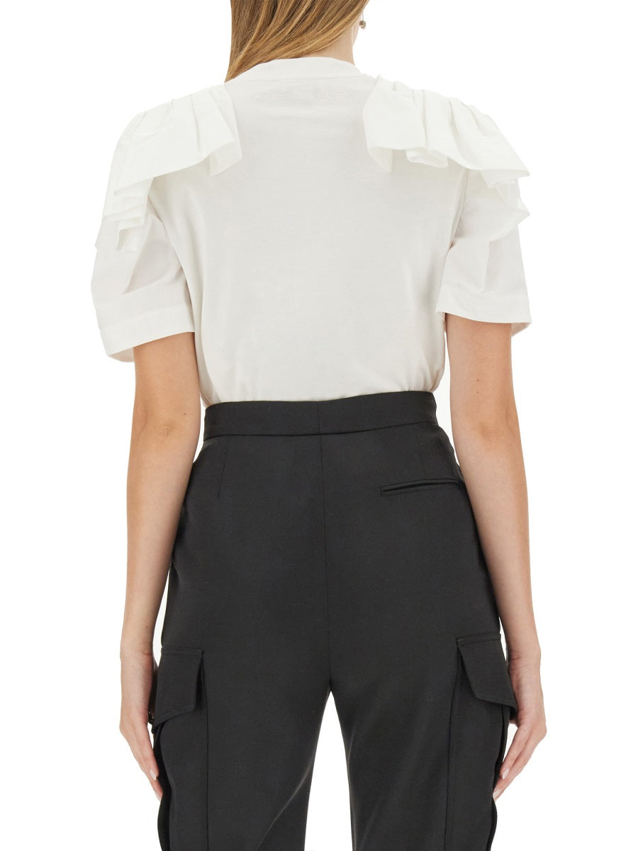 Alexander Mcqueen Women T-Shirt With Ruffles ALEXANDER MCQUEEN