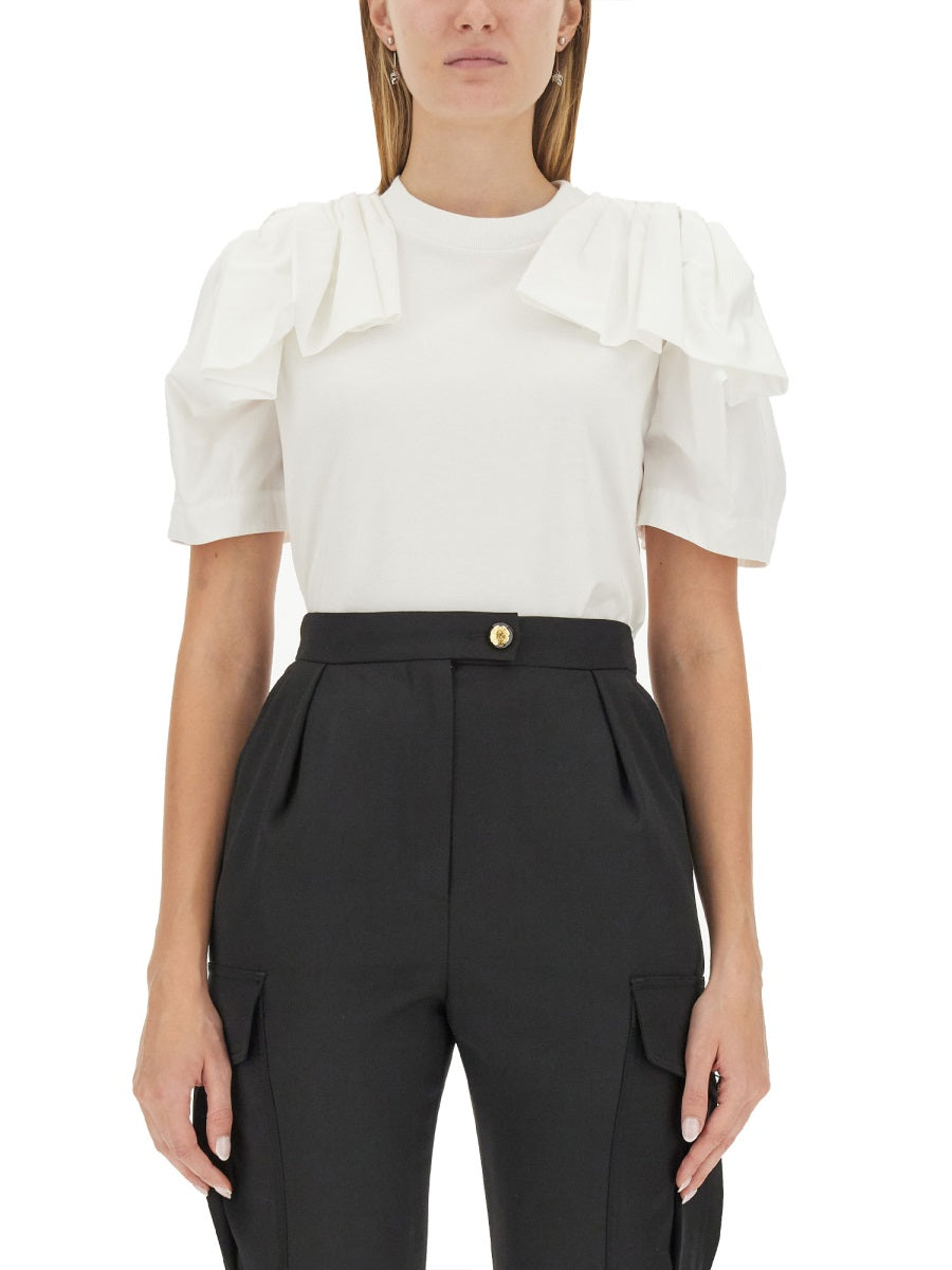 Alexander Mcqueen Women T-Shirt With Ruffles ALEXANDER MCQUEEN