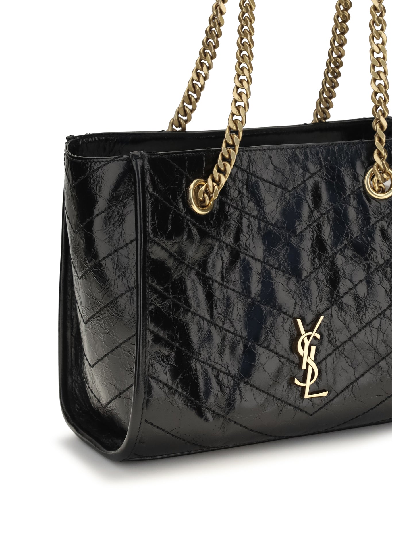 Saint Laurent Women Small Niki Leather Tote Bag SAINT LAURENT