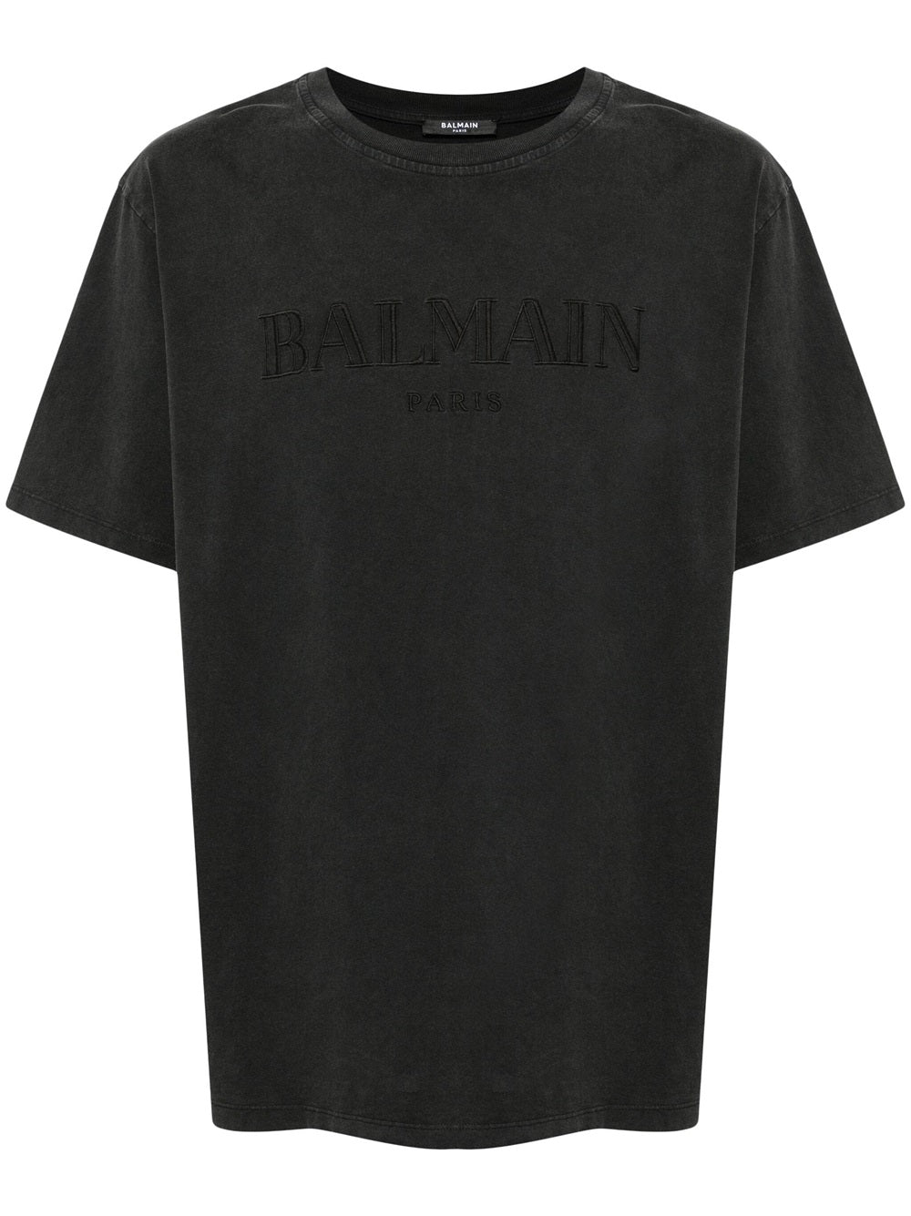 Balmain Men T-Shirt With Vintage Balmain Embroidery BALMAIN