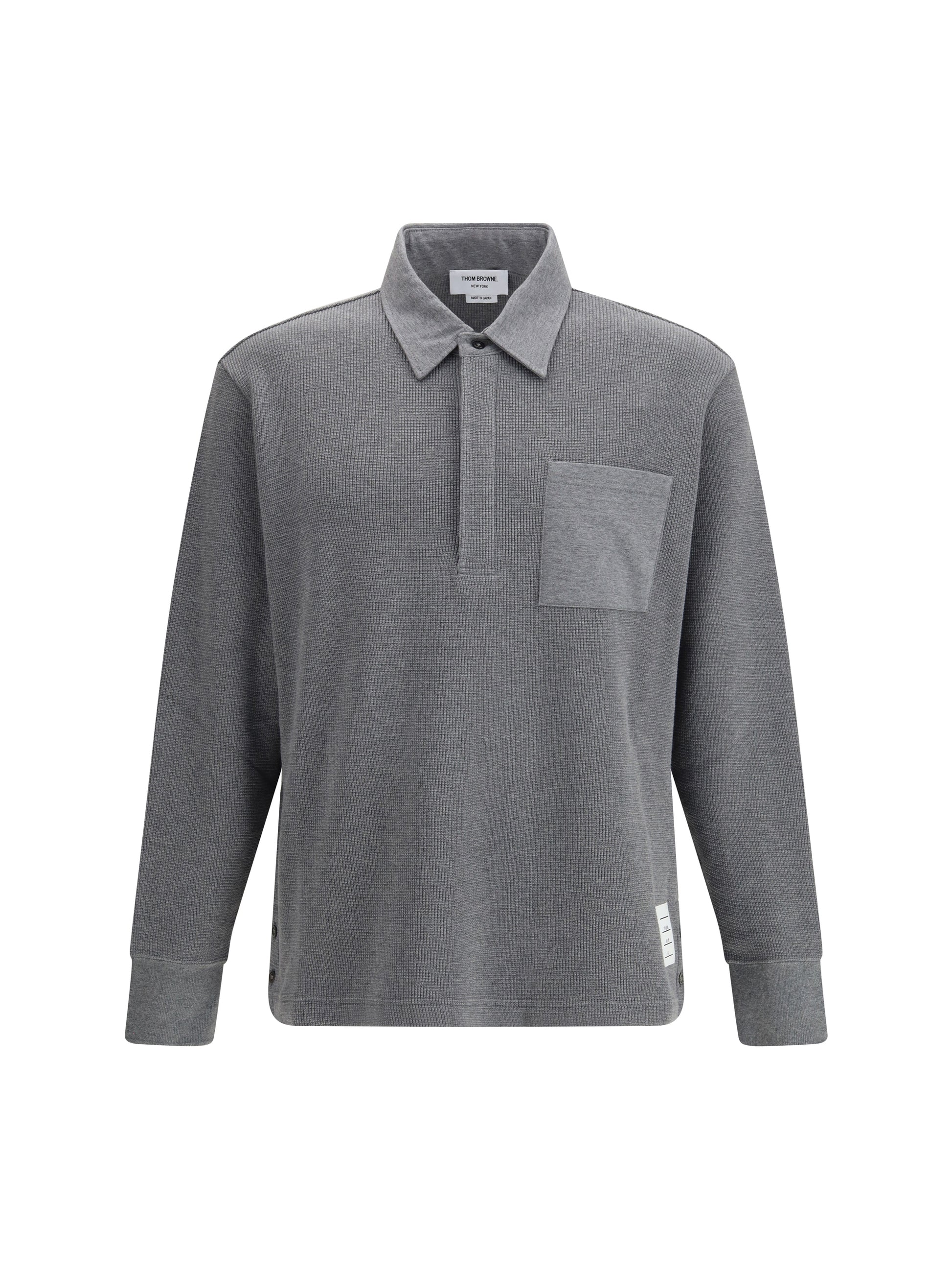 Thom Browne Men Long Sleeve Polo Shirt THOM BROWNE