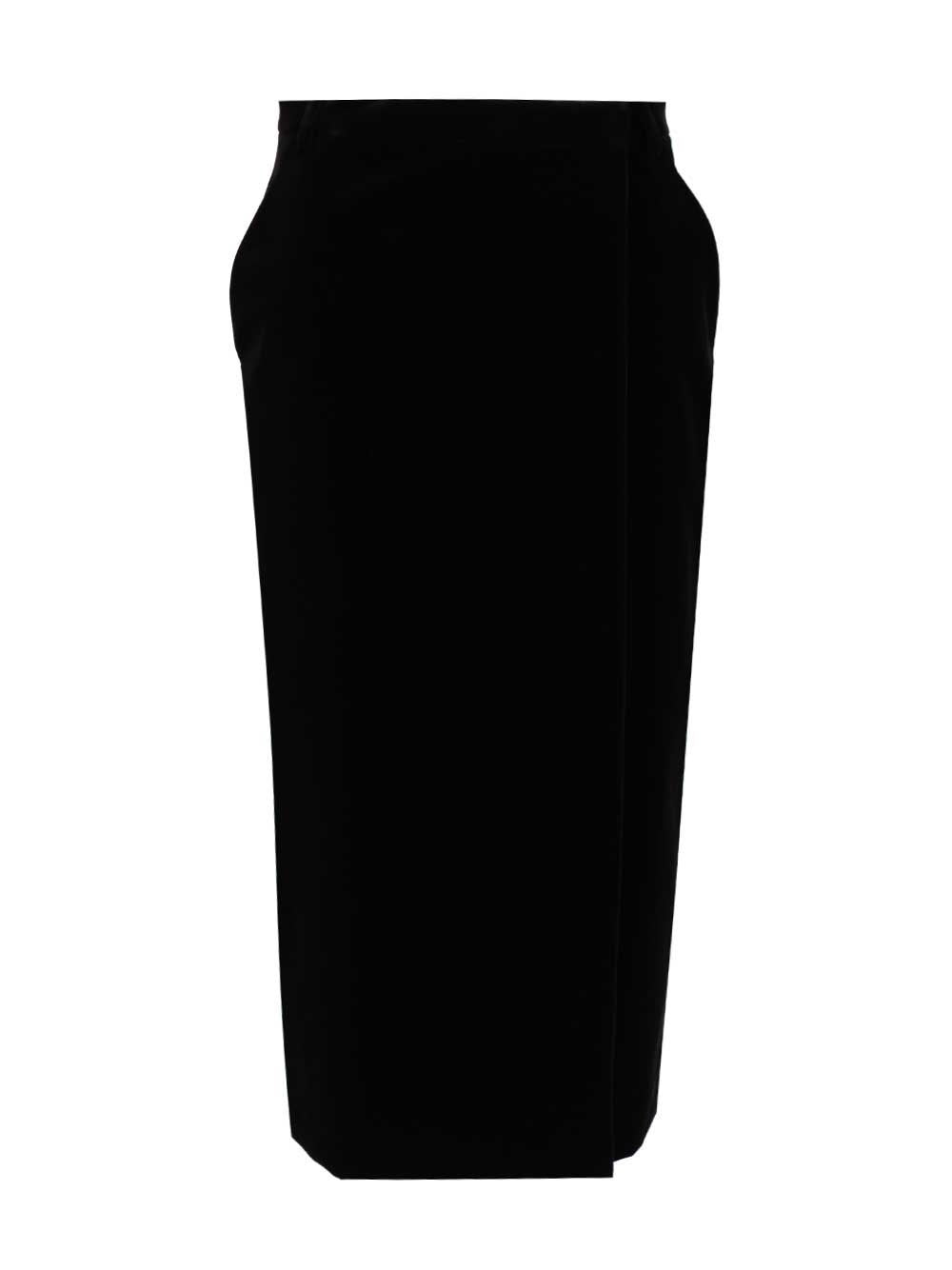 Saint Laurent Women Wrap Midi Skirt SAINT LAURENT