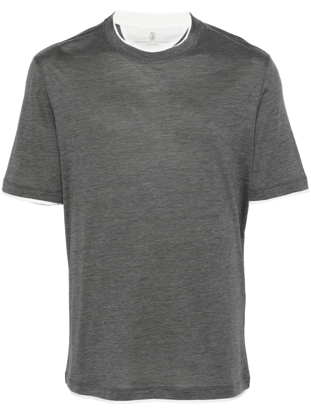 Brunello Cucinelli Men T-Shirt With Faux-Layering BRUNELLO CUCINELLI