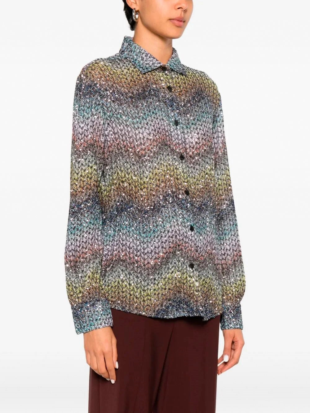 Missoni Women `Caperdoni` Long Sleeve Shirt MISSONI