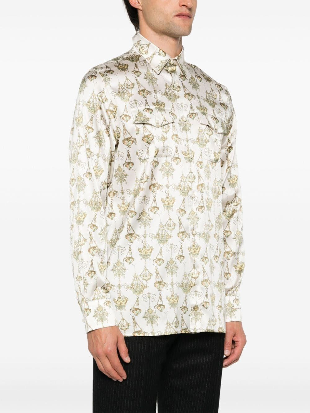 Givenchy Men Tight Fit Shirt With Pockets GIVENCHY