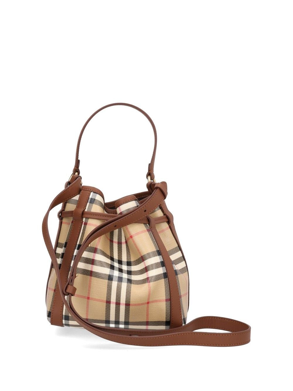Burberry Women Mini Check Bucket Bag BURBERRY