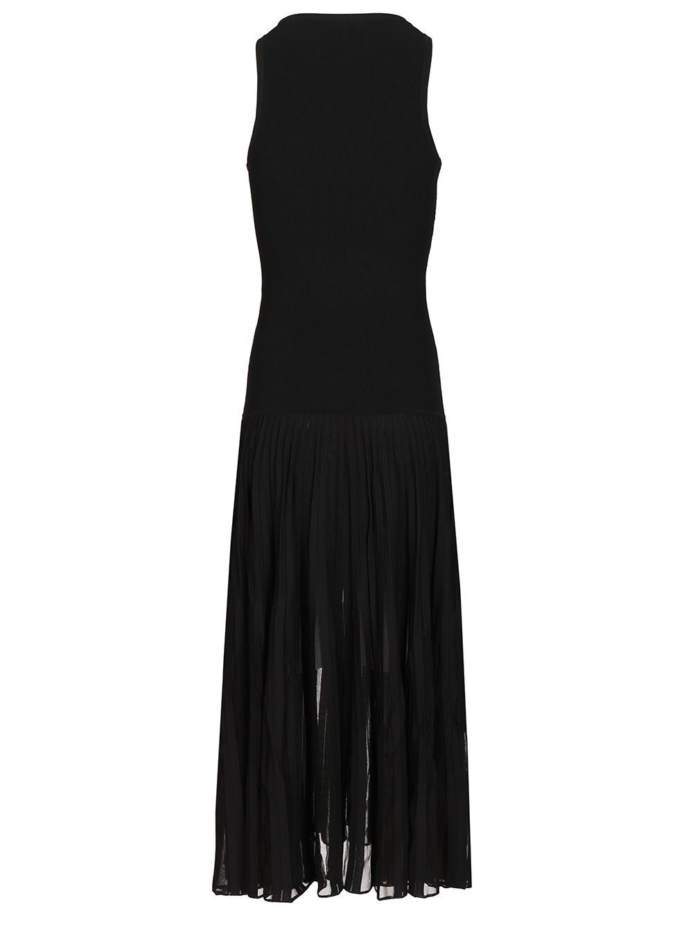 Alaïa Women Pleated Sheer Dress ALAIA