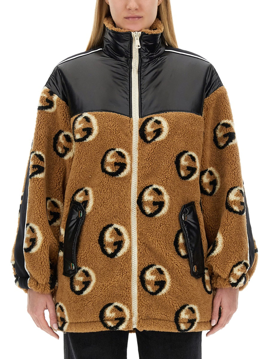 Gucci Women Jacquard Zipper Jacket GUCCI
