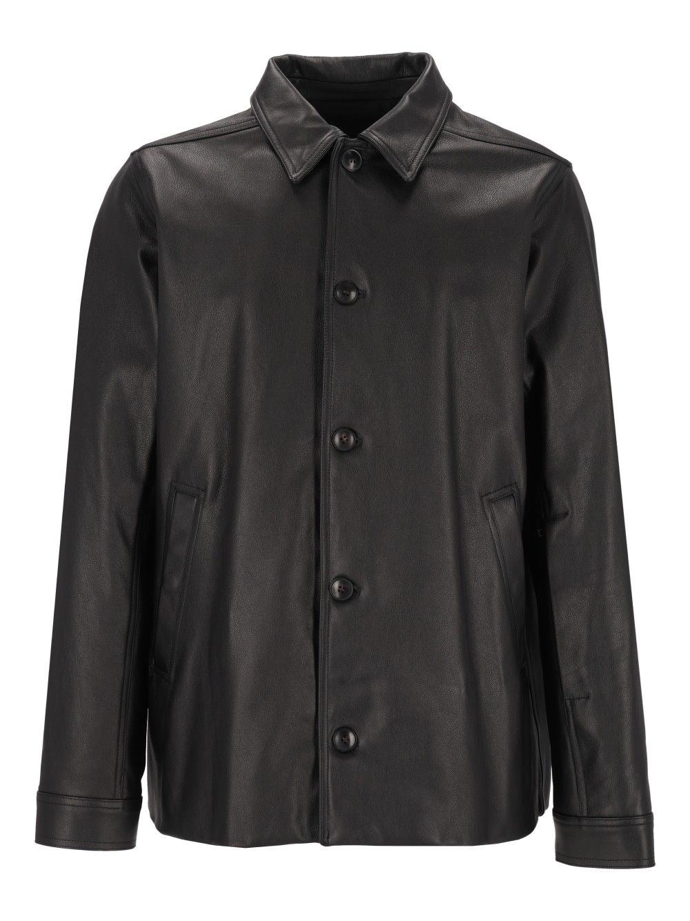 Rick Owens Men Brad Leather Jacket RICK OWENS
