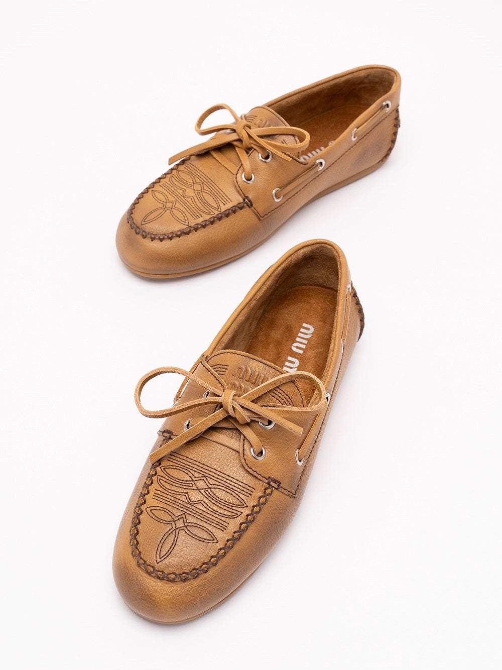 Miu Miu Women Leather Loafers MIU MIU
